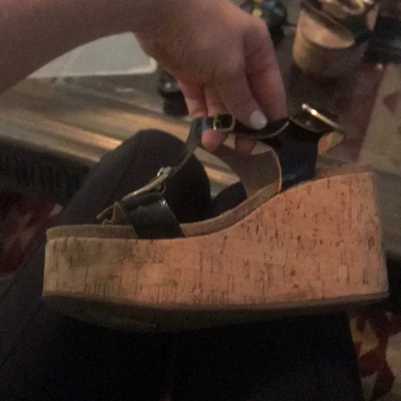 Black Pedro Garcia Wedges size 36.5/6.5 - Picture 6 of 10